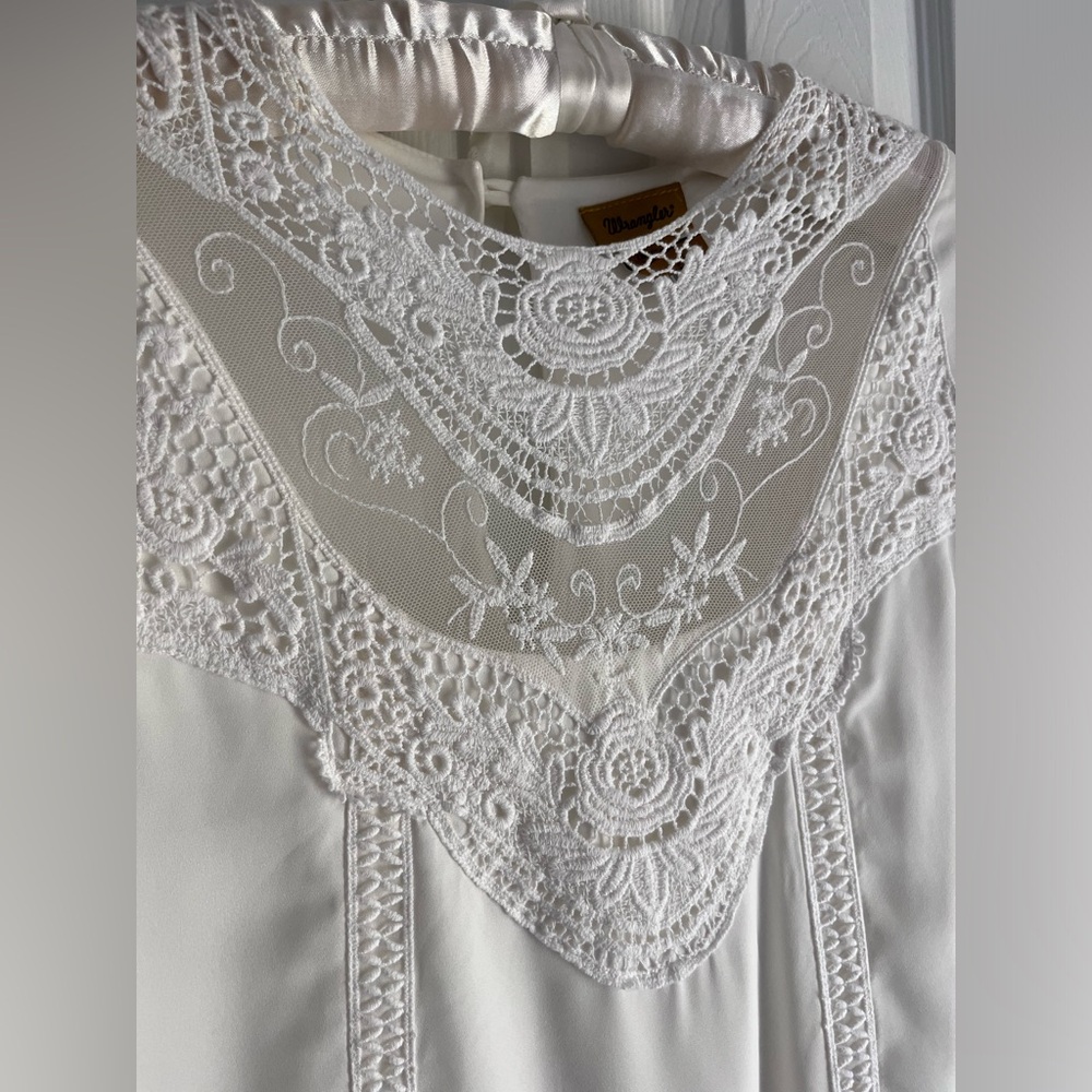 Wrangler NWOT‎ lace long sleeved dress women’s size large - Picture 5 of 14